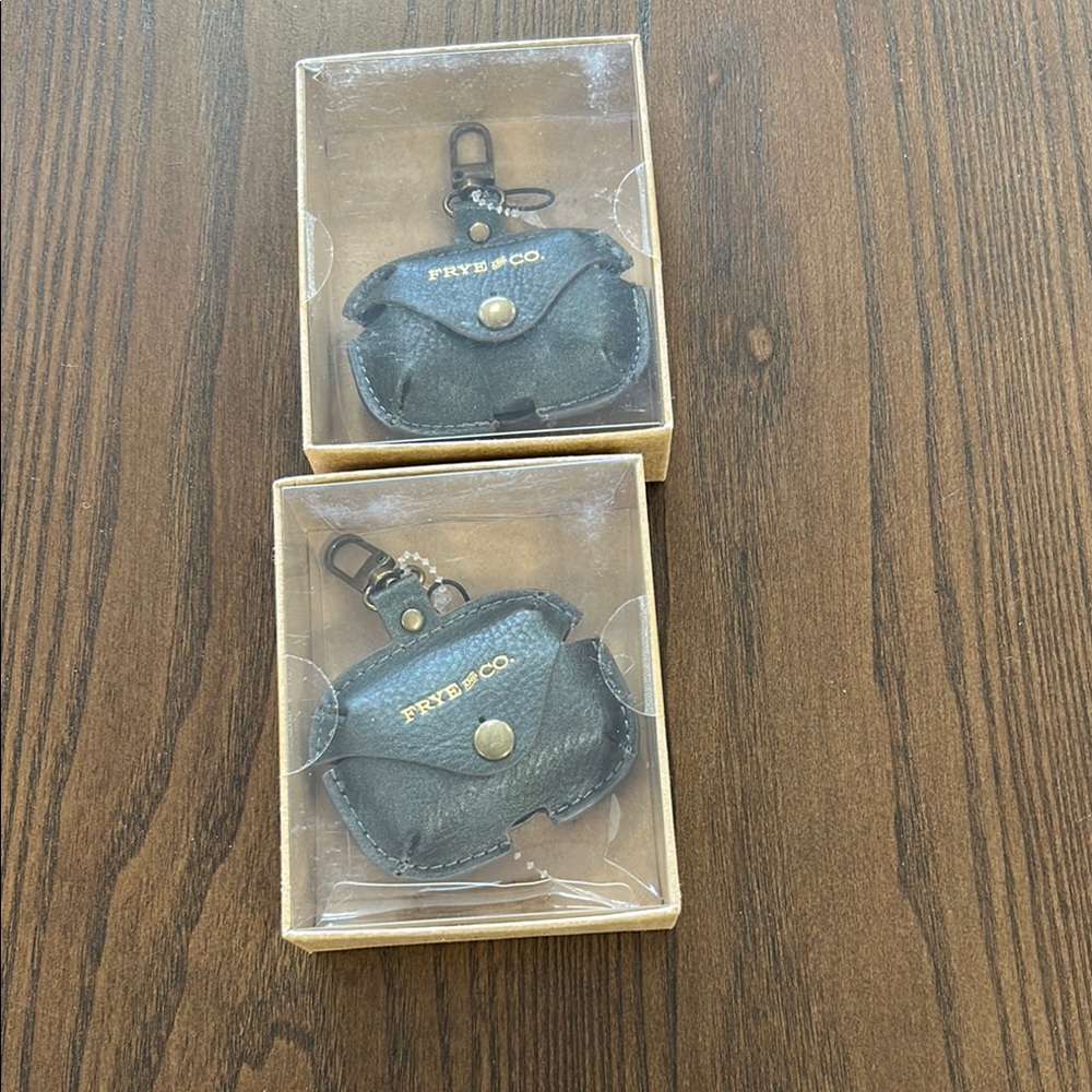 Frye & Co. Black Leather headphones
